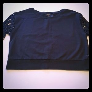 Harley Davidson Black Label fringe sleeve pullover